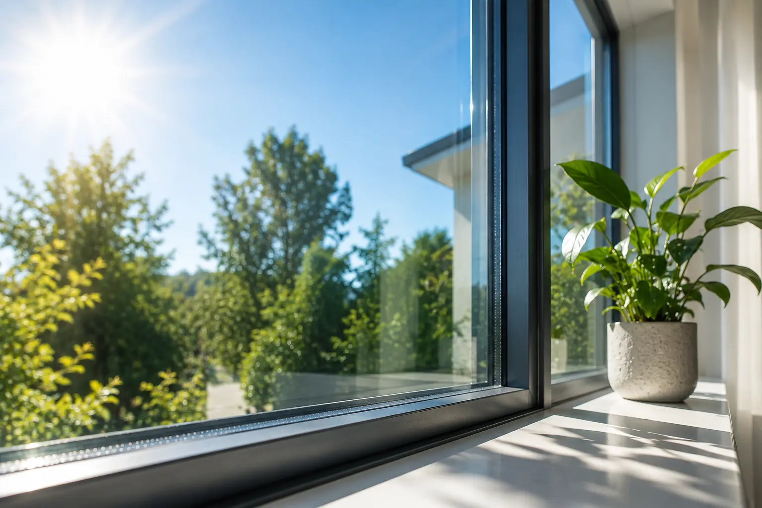 Hitzeschutzglas schützt Wohnräume vor Sommerhitze